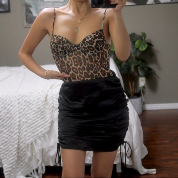 Dollskill TIC TOC Cheetah Animal Print Bustier Bodysuit Top - Picture 5 of 9